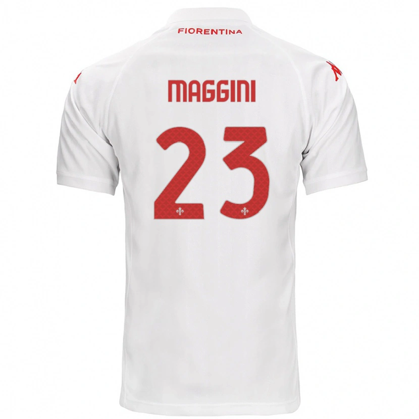 Danxen Dětské Filippo Maggini #23 Bílý Daleko Hráčské Dresy 2024/25 Dres