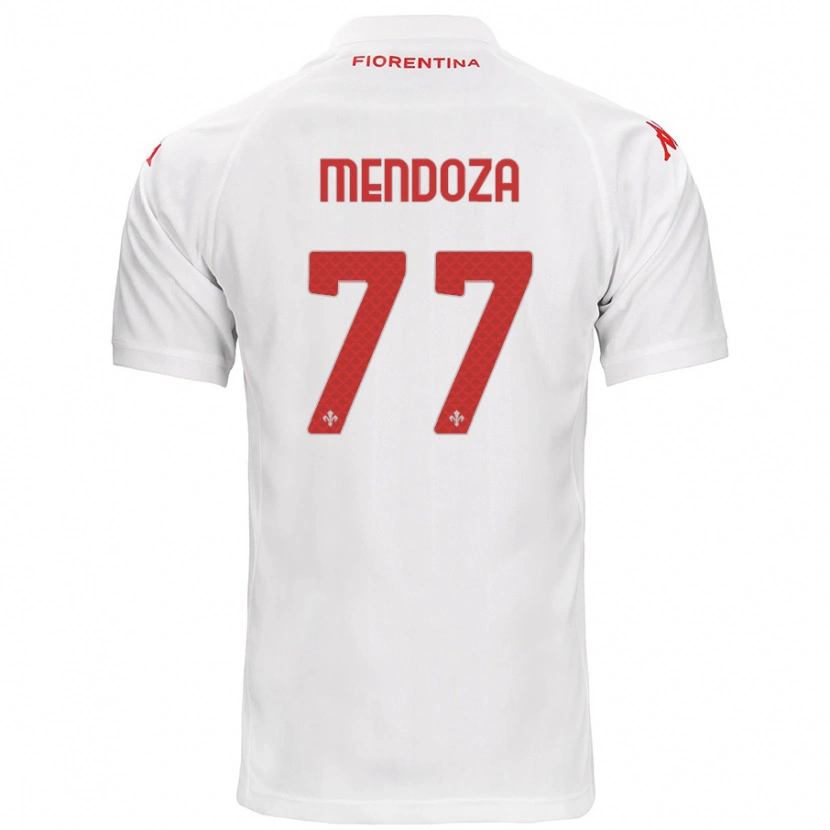 Danxen Dětské William Mendoza #77 Bílý Daleko Hráčské Dresy 2024/25 Dres