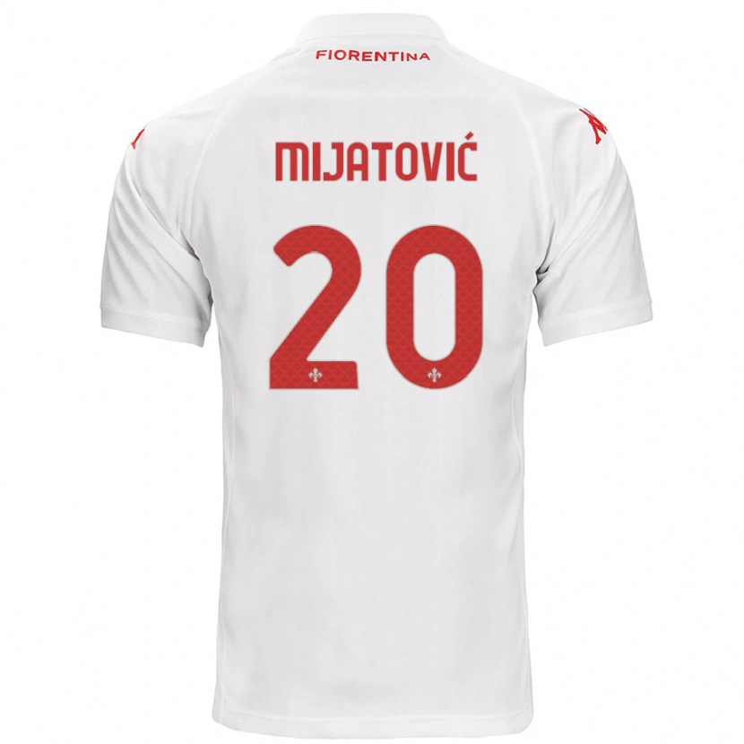 Danxen Dětské Milica Mijatović #20 Bílý Daleko Hráčské Dresy 2024/25 Dres