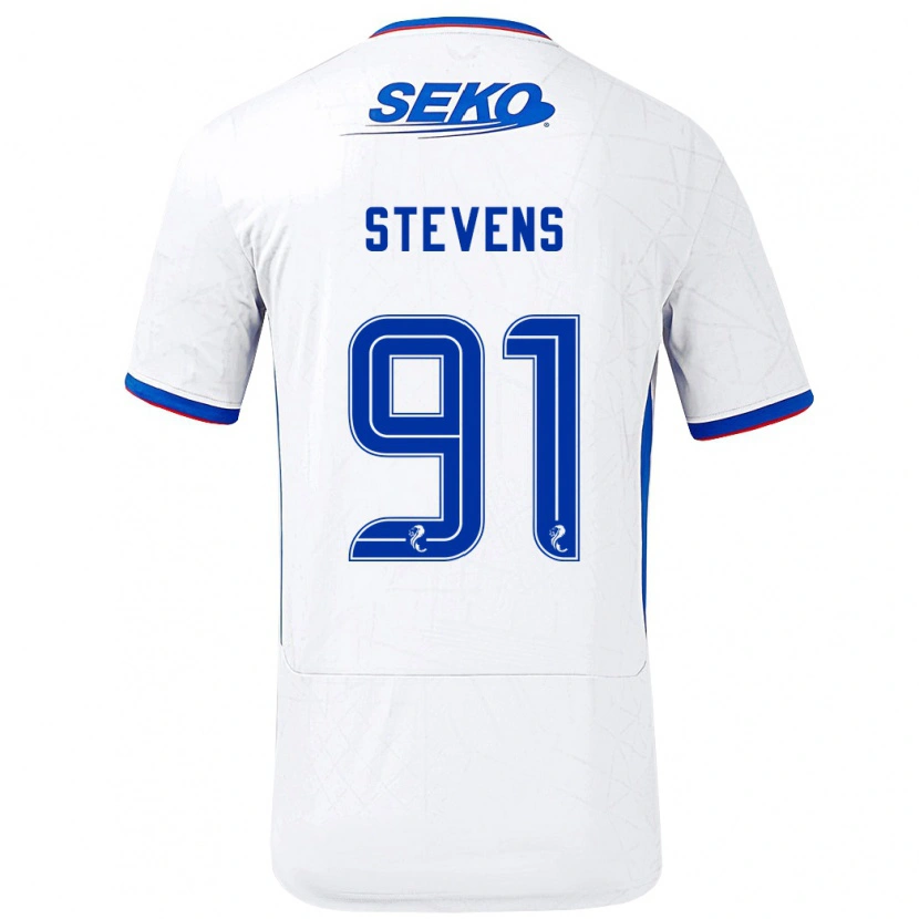 Danxen Dětské Archie Stevens #91 Bílá Modrá Daleko Hráčské Dresy 2024/25 Dres