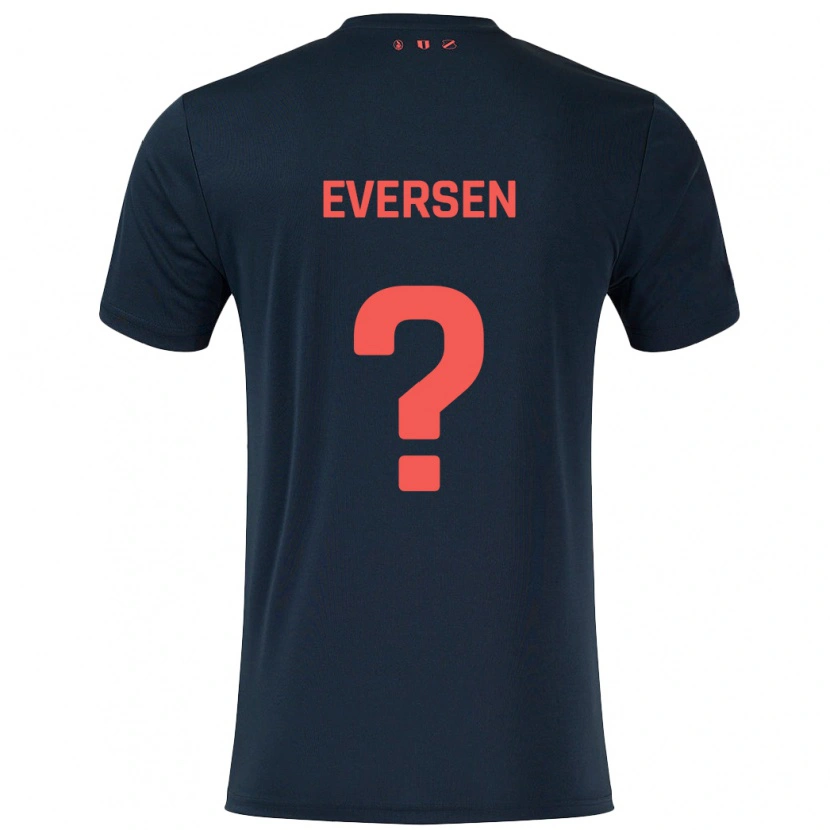 Danxen Dětské Justin Eversen #0 Černá Červená Daleko Hráčské Dresy 2024/25 Dres