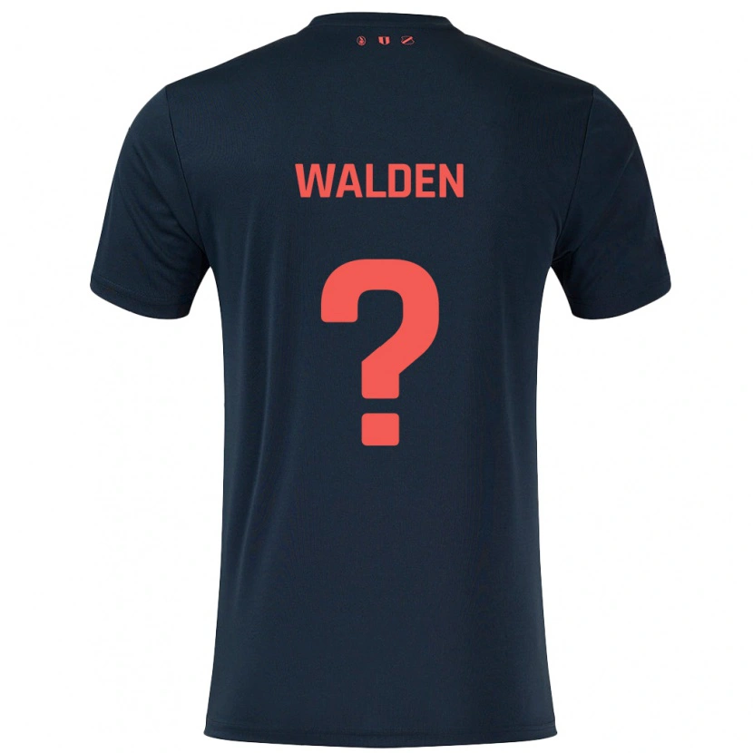 Danxen Dětské Jaden Walden #0 Černá Červená Daleko Hráčské Dresy 2024/25 Dres