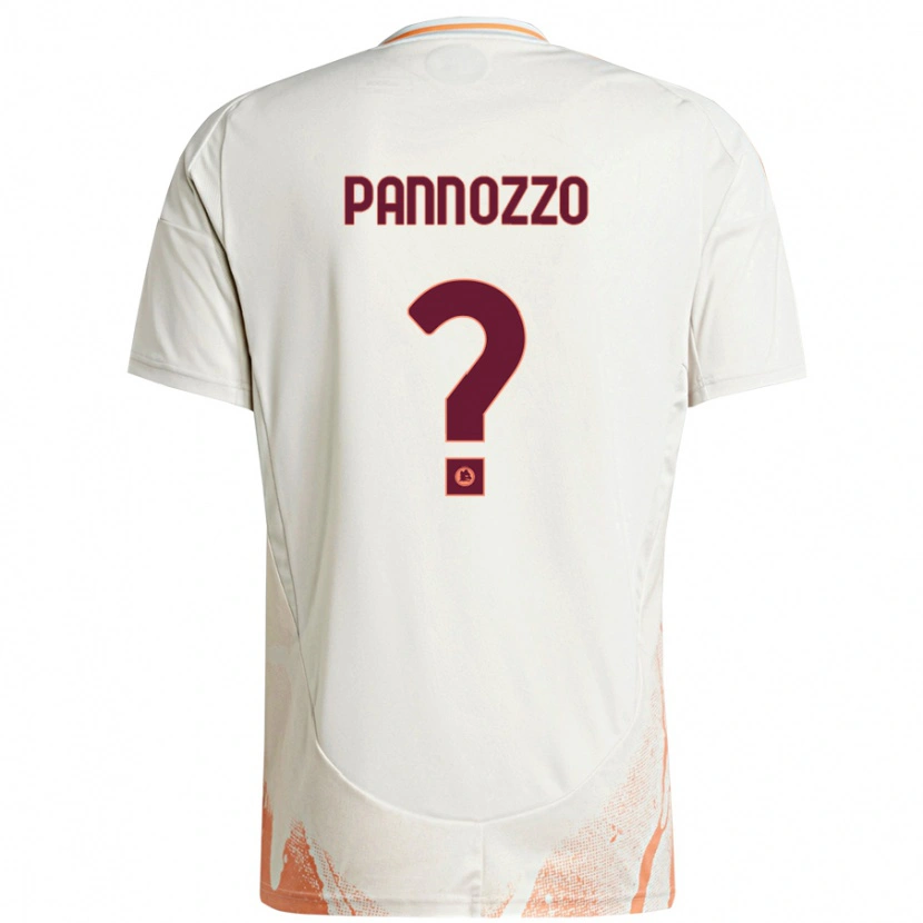 Danxen Dětské Nicolò Pannozzo #0 Krémová Bílá Oranžová Daleko Hráčské Dresy 2024/25 Dres