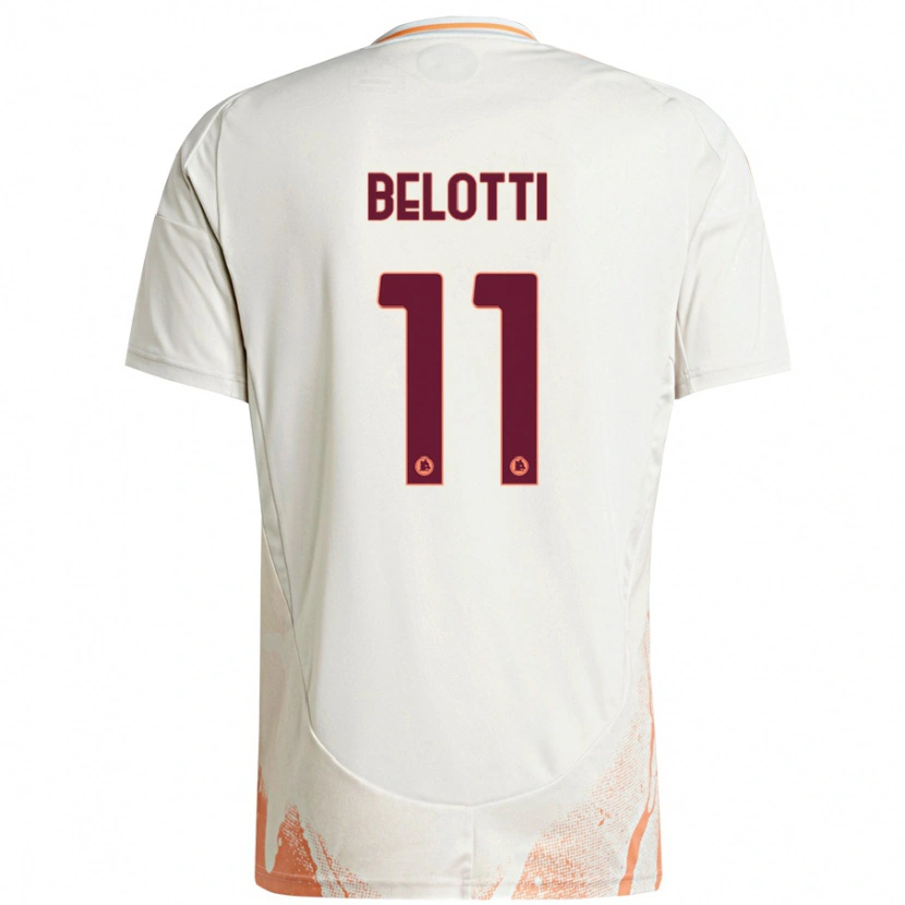 Danxen Dětské Andrea Belotti #11 Krémová Bílá Oranžová Daleko Hráčské Dresy 2024/25 Dres