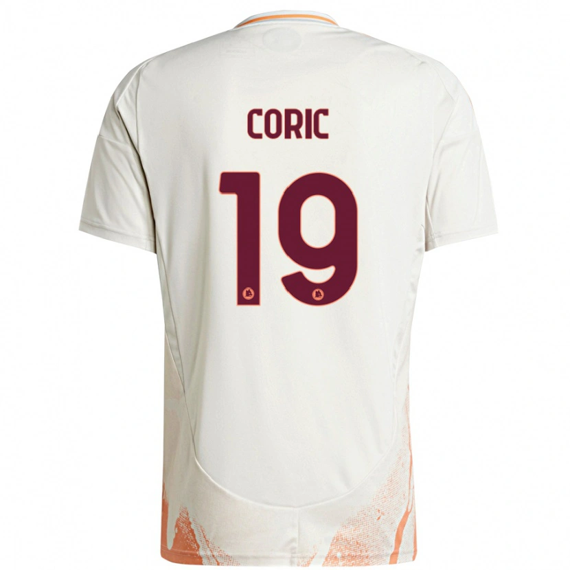 Danxen Dětské Ante Coric #19 Krémová Bílá Oranžová Daleko Hráčské Dresy 2024/25 Dres