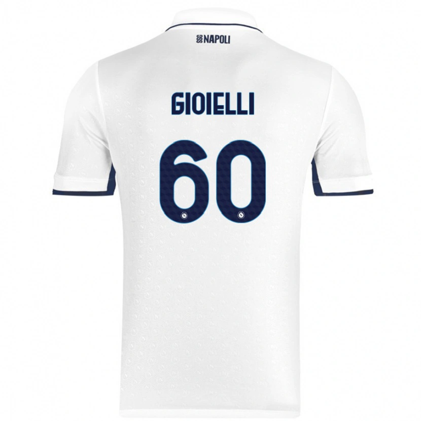 Danxen Dětské Francesco Gioielli #60 Bílá Královská Modrá Daleko Hráčské Dresy 2024/25 Dres