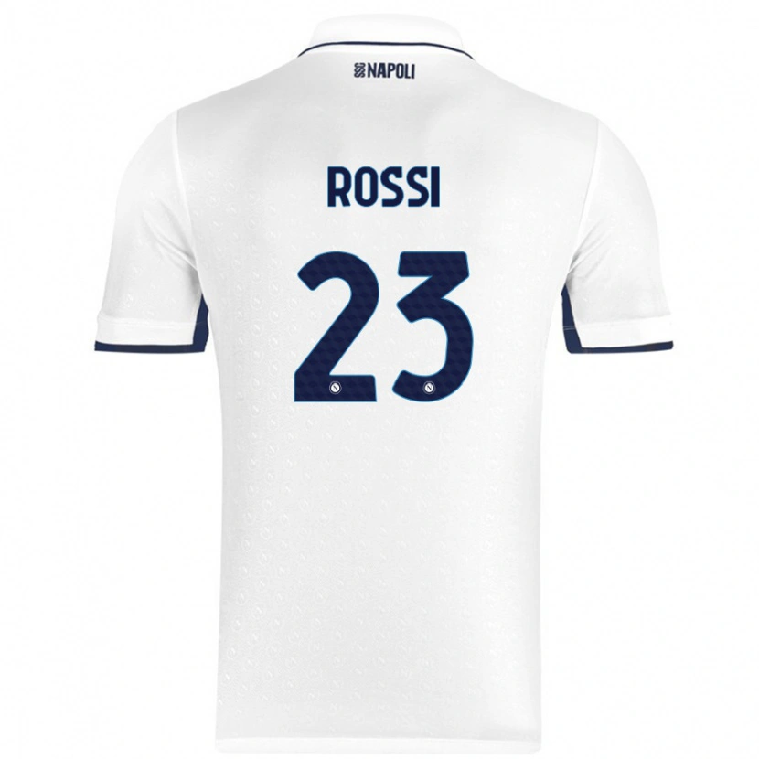 Danxen Dětské Leonardo Rossi #23 Bílá Královská Modrá Daleko Hráčské Dresy 2024/25 Dres