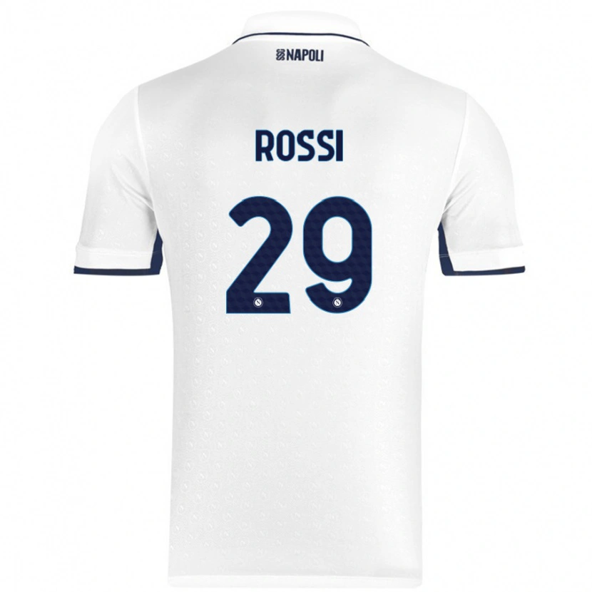 Danxen Dětské Francesco Rossi #29 Bílá Královská Modrá Daleko Hráčské Dresy 2024/25 Dres