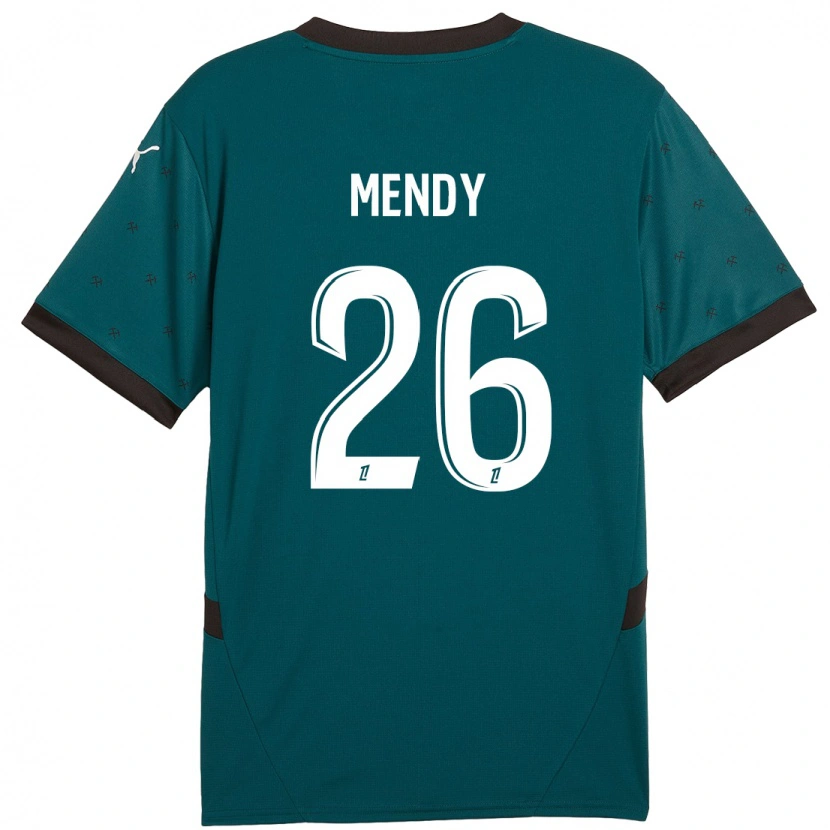 Danxen Dětské Nampalys Mendy #26 Tmavě Zelená Daleko Hráčské Dresy 2024/25 Dres