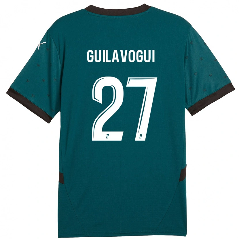 Danxen Dětské Morgan Guilavogui #27 Tmavě Zelená Daleko Hráčské Dresy 2024/25 Dres