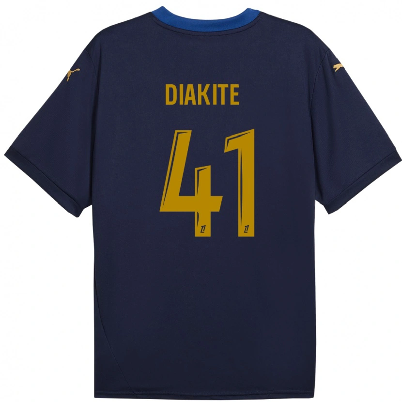 Danxen Dětské Ibrahim Diakité #41 Námořnické Zlato Daleko Hráčské Dresy 2024/25 Dres