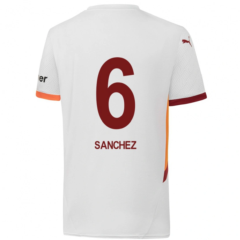 Danxen Dětské Davinson Sánchez #6 Bílá Žlutá Červená Daleko Hráčské Dresy 2024/25 Dres