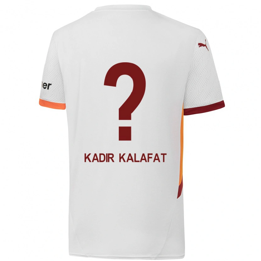 Danxen Dětské İsmail Kadir Kalafat #0 Bílá Žlutá Červená Daleko Hráčské Dresy 2024/25 Dres