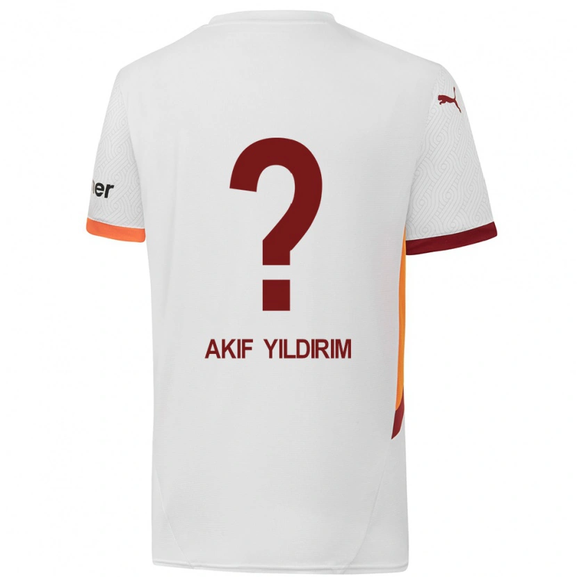 Danxen Dětské Mehmet Akif Yıldırım #0 Bílá Žlutá Červená Daleko Hráčské Dresy 2024/25 Dres