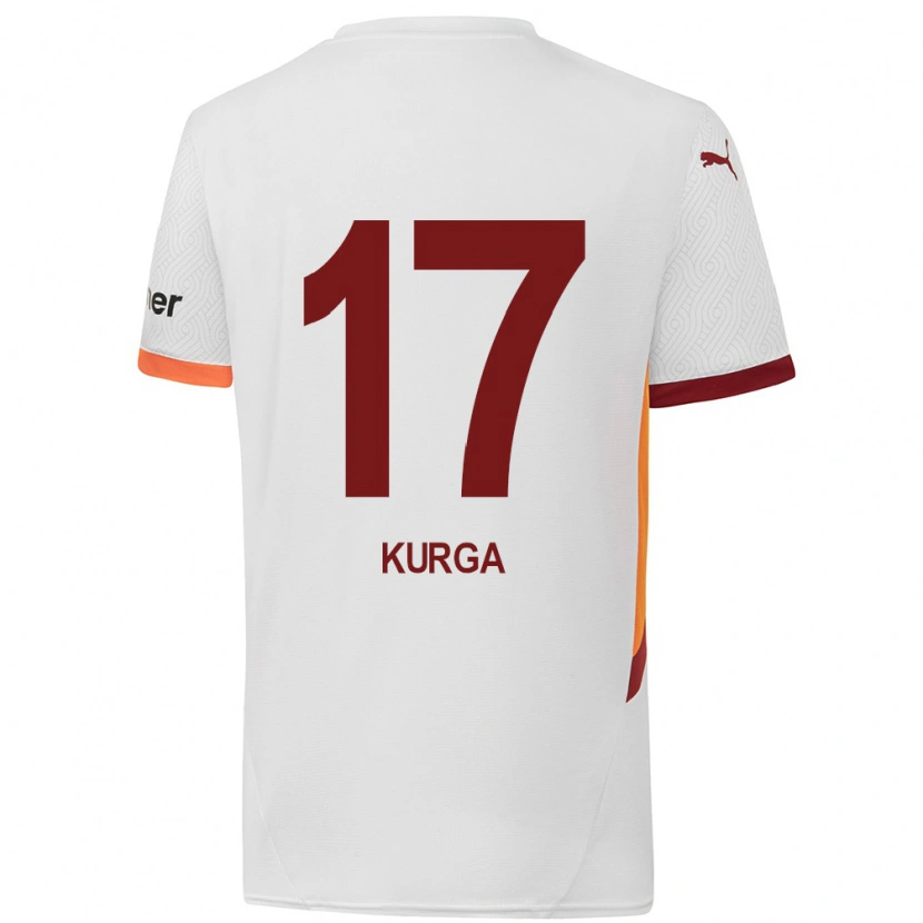 Danxen Dětské Handan Kurğa #17 Bílá Žlutá Červená Daleko Hráčské Dresy 2024/25 Dres