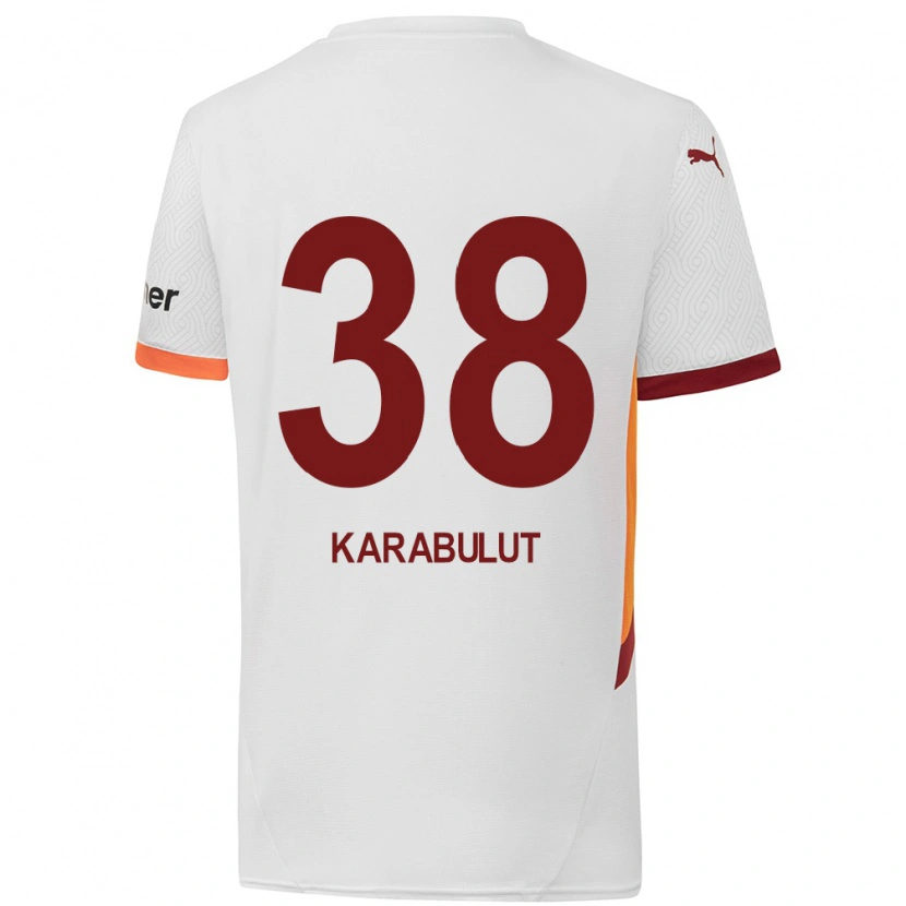 Danxen Dětské Arzu Karabulut #38 Bílá Žlutá Červená Daleko Hráčské Dresy 2024/25 Dres