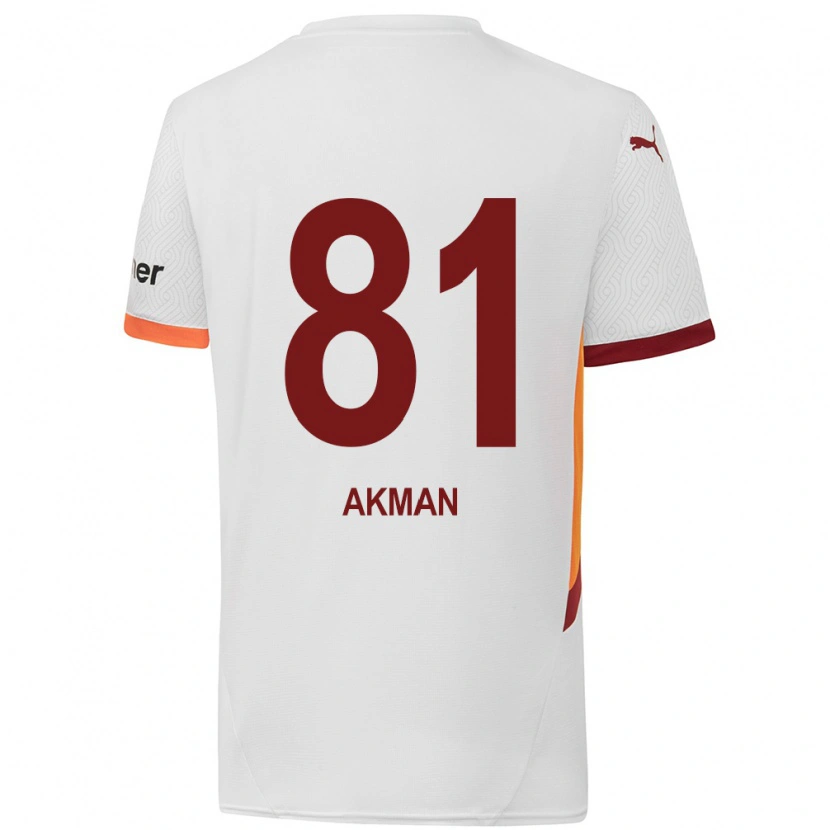 Danxen Dětské Hamza Akman #81 Bílá Žlutá Červená Daleko Hráčské Dresy 2024/25 Dres