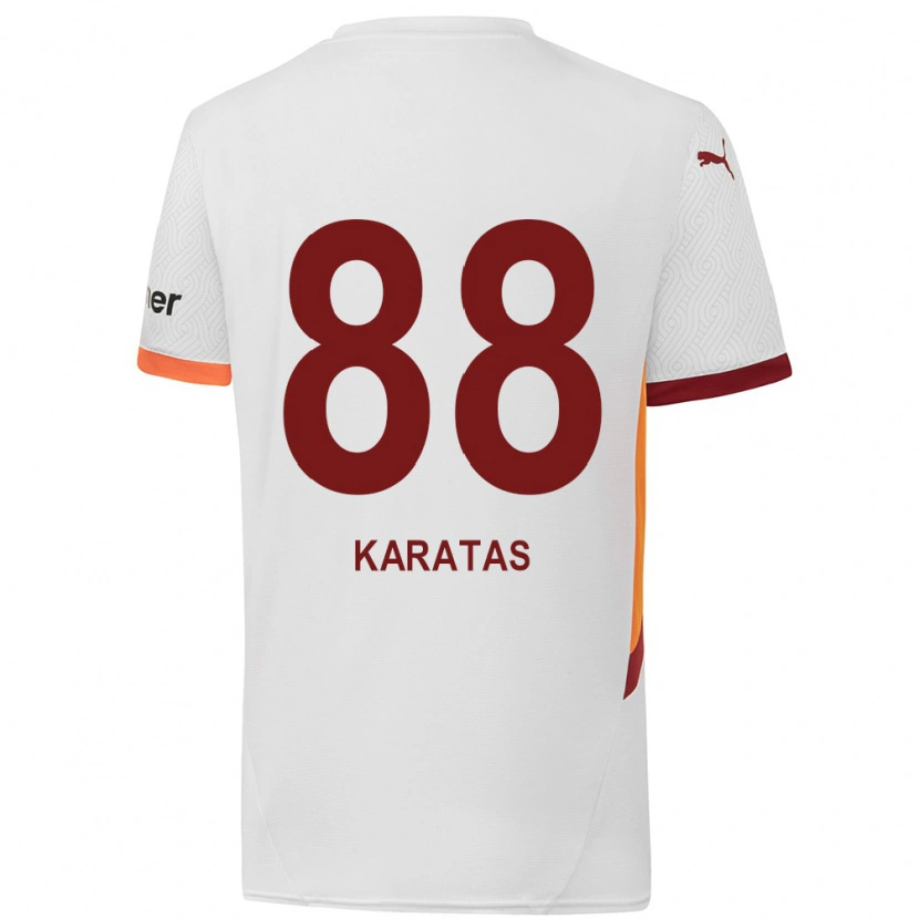 Danxen Dětské Kazımcan Karataş #88 Bílá Žlutá Červená Daleko Hráčské Dresy 2024/25 Dres