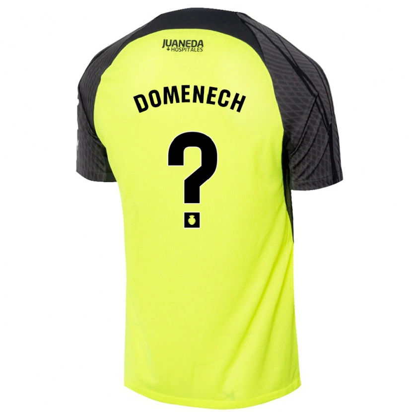 Danxen Dětské Marc Domenech #0 Fluorescenční Zelená Černá Daleko Hráčské Dresy 2024/25 Dres