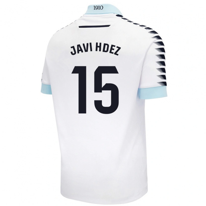 Danxen Dětské Javi Hernández #15 Bílá Modrá Daleko Hráčské Dresy 2024/25 Dres