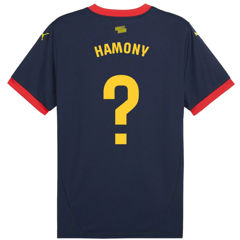 Danxen Dětské Mohammed Hamony #0 Tmavě Červená Daleko Hráčské Dresy 2024/25 Dres