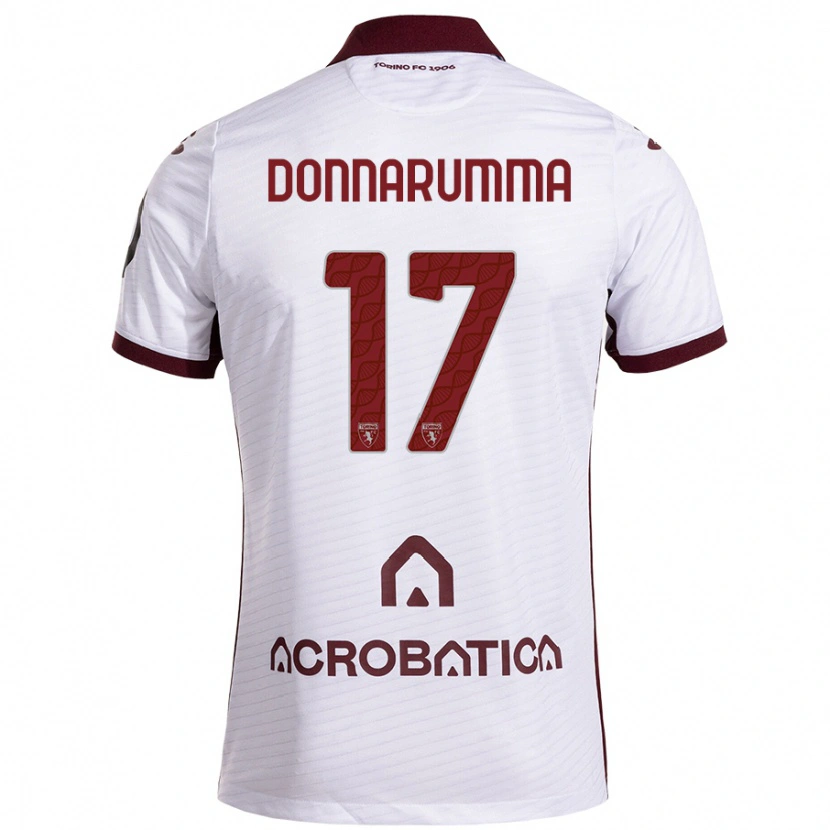 Danxen Dětské Antonio Donnarumma #17 Bílá Kaštanová Daleko Hráčské Dresy 2024/25 Dres