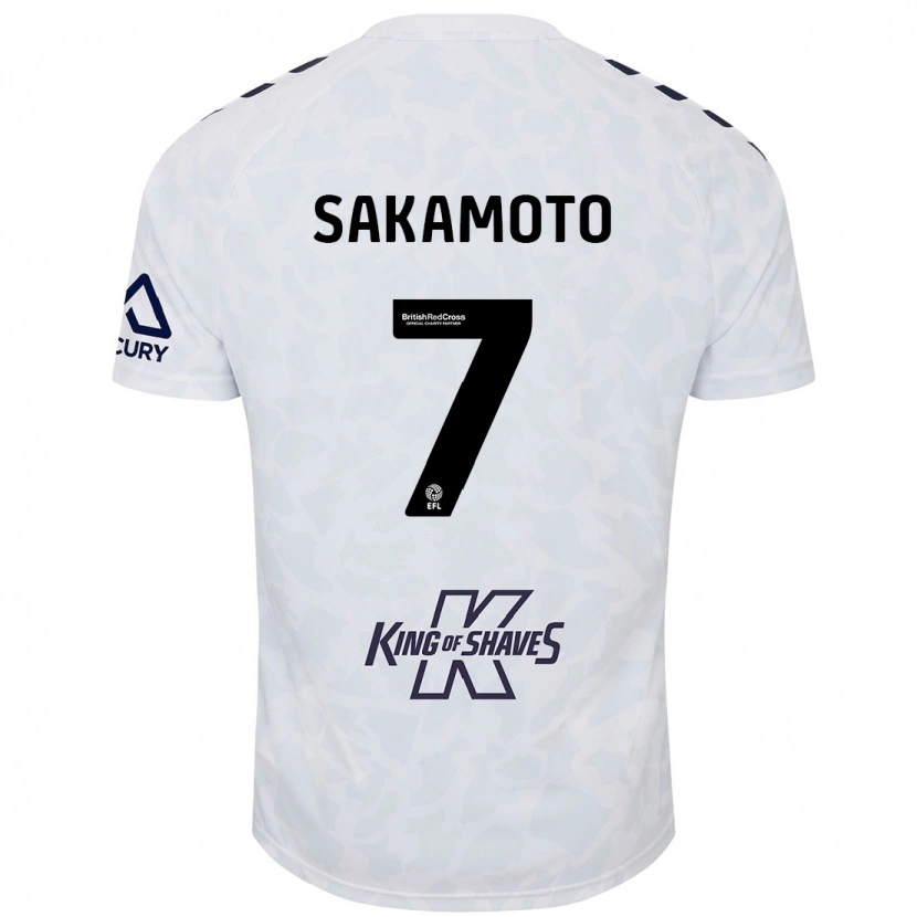 Danxen Dětské Tatsuhiro Sakamoto #7 Bílý Daleko Hráčské Dresy 2024/25 Dres