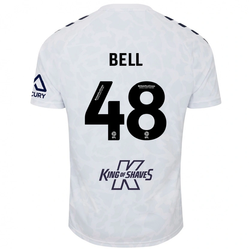 Danxen Dětské Luke Bell #48 Bílý Daleko Hráčské Dresy 2024/25 Dres