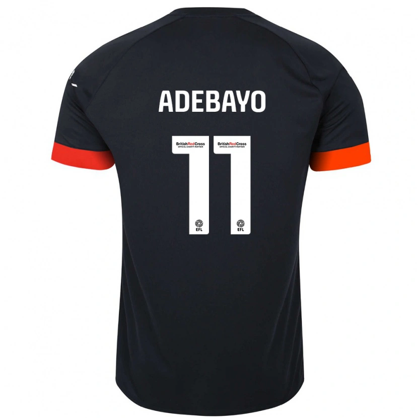 Danxen Dětské Elijah Adebayo #11 Černá Oranžová Daleko Hráčské Dresy 2024/25 Dres