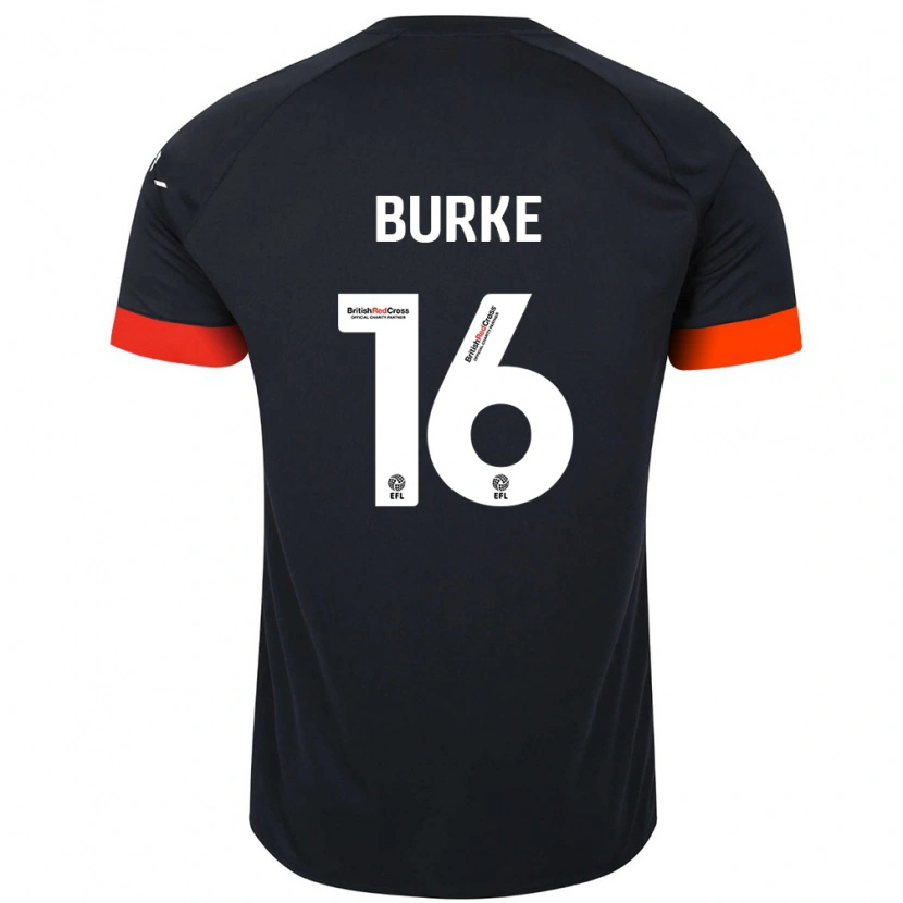 Danxen Dětské Reece Burke #16 Černá Oranžová Daleko Hráčské Dresy 2024/25 Dres