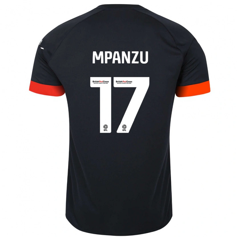 Danxen Dětské Pelly Ruddock Mpanzu #17 Černá Oranžová Daleko Hráčské Dresy 2024/25 Dres