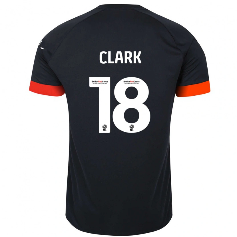 Danxen Dětské Jordan Clark #18 Černá Oranžová Daleko Hráčské Dresy 2024/25 Dres