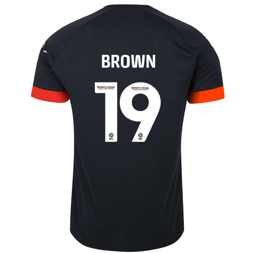 Danxen Dětské Jacob Brown #19 Černá Oranžová Daleko Hráčské Dresy 2024/25 Dres