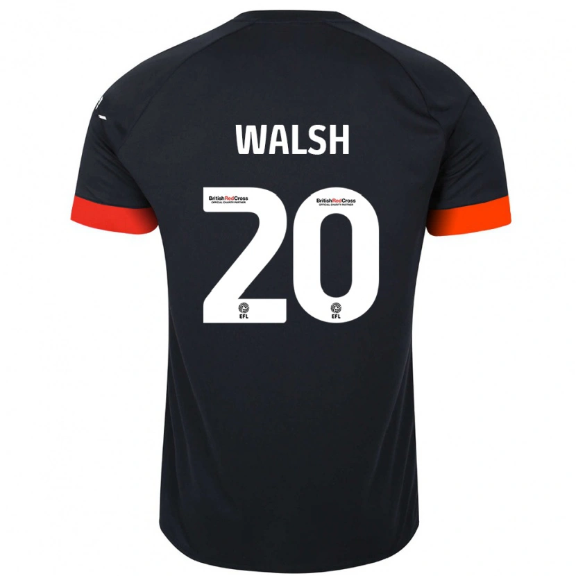 Danxen Dětské Liam Walsh #20 Černá Oranžová Daleko Hráčské Dresy 2024/25 Dres