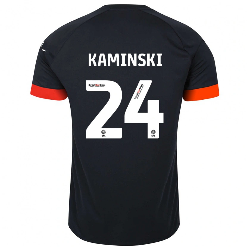 Danxen Dětské Thomas Kaminski #24 Černá Oranžová Daleko Hráčské Dresy 2024/25 Dres