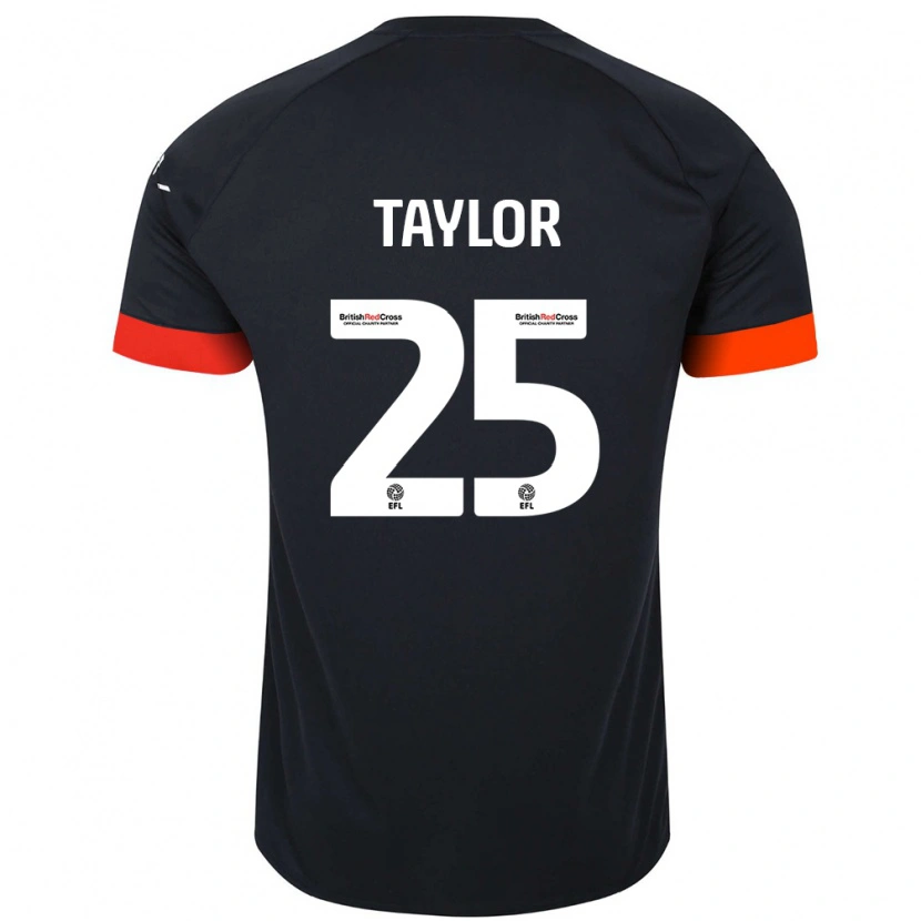 Danxen Dětské Joe Taylor #25 Černá Oranžová Daleko Hráčské Dresy 2024/25 Dres