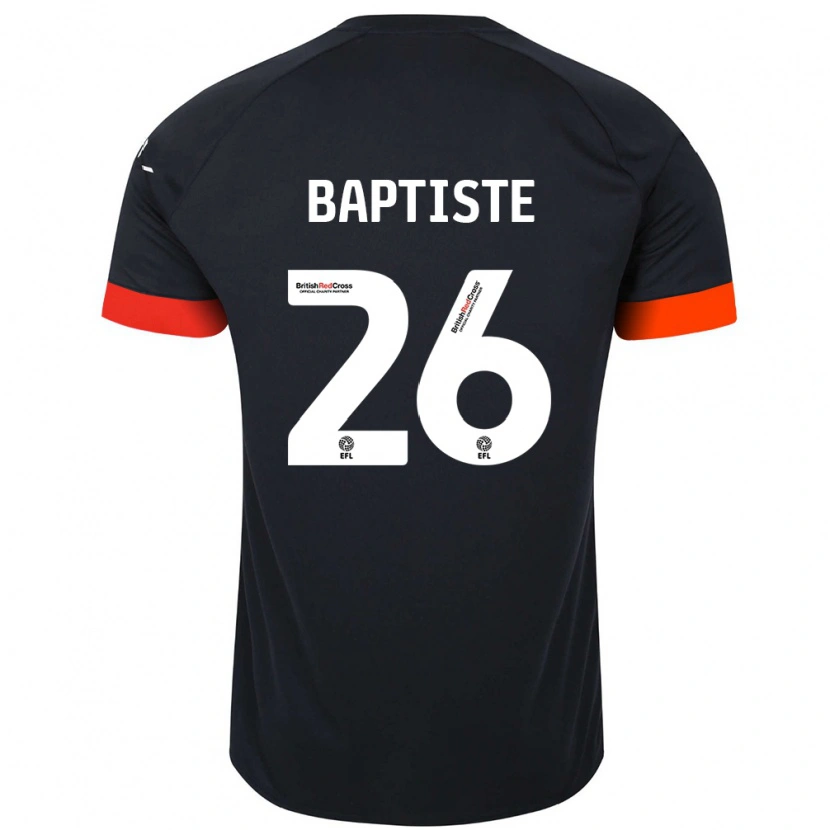 Danxen Dětské Shandon Baptiste #26 Černá Oranžová Daleko Hráčské Dresy 2024/25 Dres