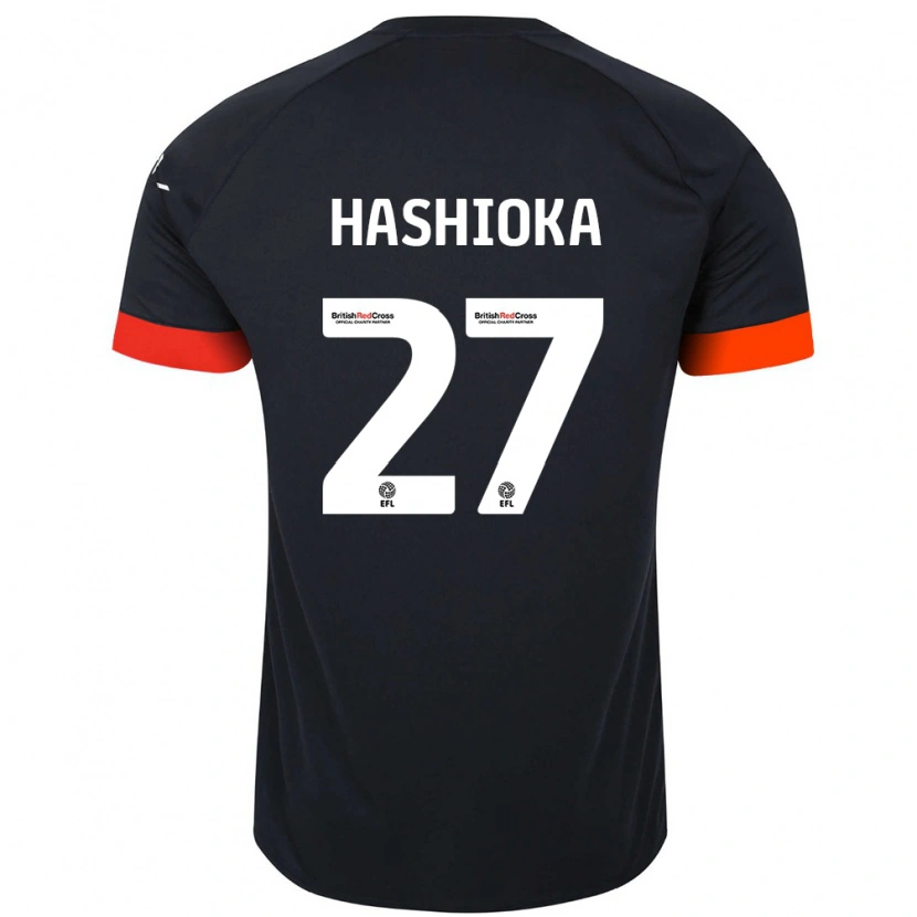 Danxen Dětské Daiki Hashioka #27 Černá Oranžová Daleko Hráčské Dresy 2024/25 Dres