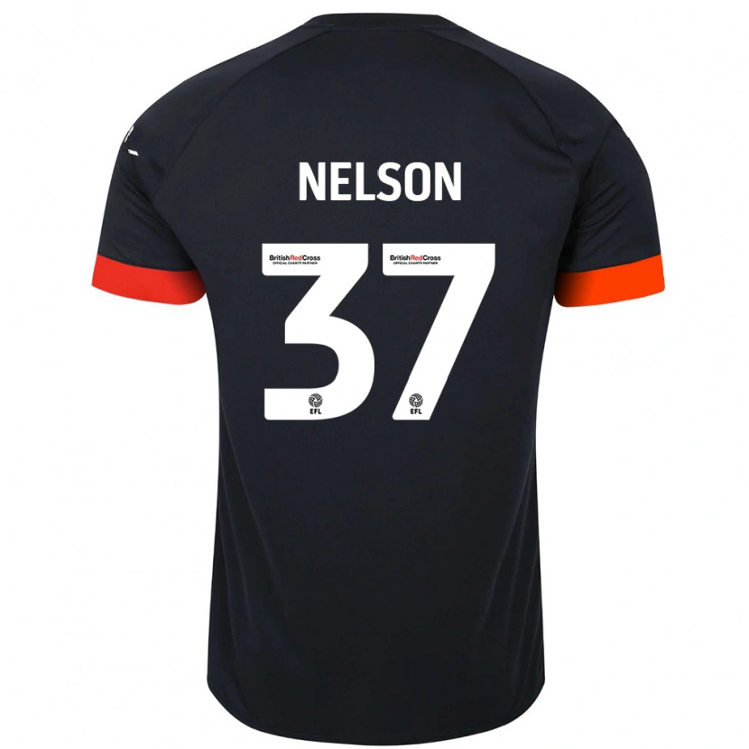 Danxen Dětské Zack Nelson #37 Černá Oranžová Daleko Hráčské Dresy 2024/25 Dres