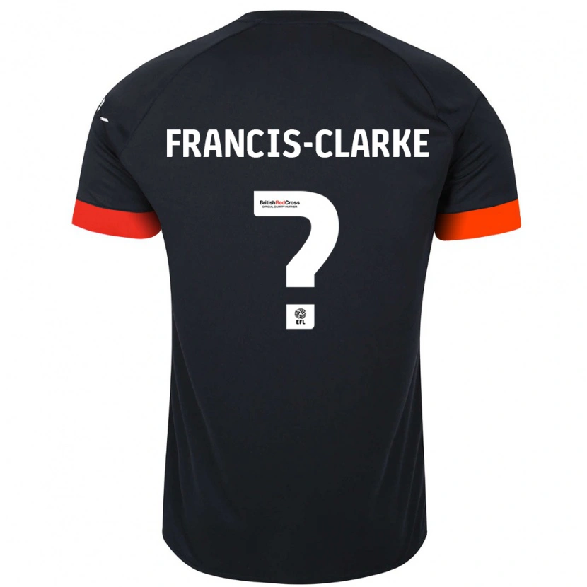 Danxen Dětské Aidan Francis-Clarke #0 Černá Oranžová Daleko Hráčské Dresy 2024/25 Dres