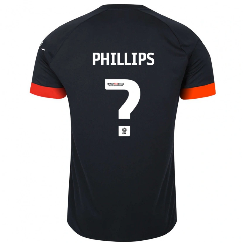 Danxen Dětské Josh Phillips #0 Černá Oranžová Daleko Hráčské Dresy 2024/25 Dres