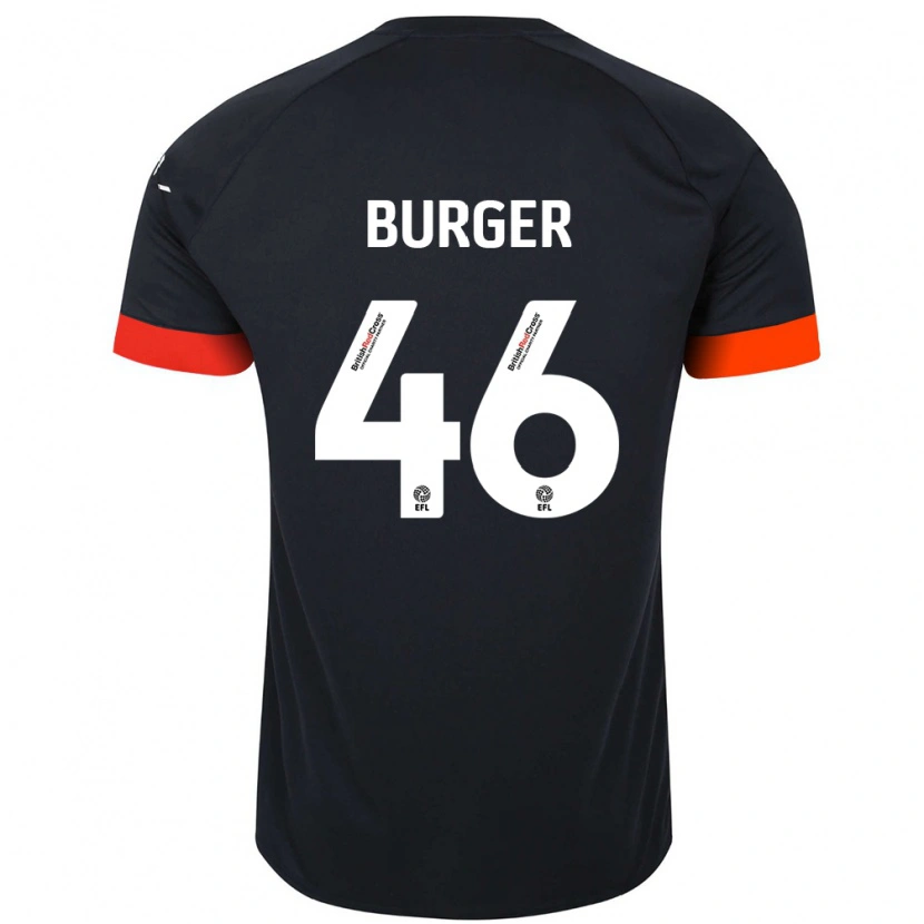 Danxen Dětské Jake Burger #46 Černá Oranžová Daleko Hráčské Dresy 2024/25 Dres