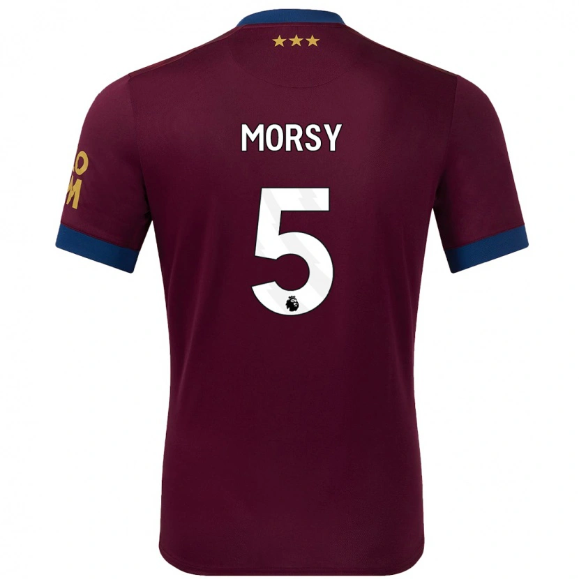 Danxen Dětské Sam Morsy #5 Hnědý Daleko Hráčské Dresy 2024/25 Dres