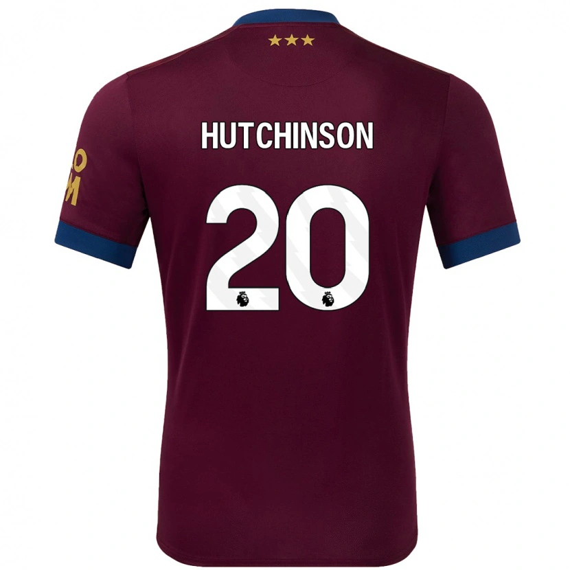 Danxen Dětské Omari Hutchinson #20 Hnědý Daleko Hráčské Dresy 2024/25 Dres