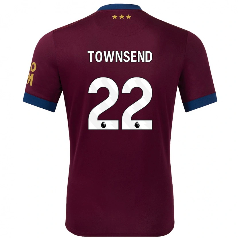 Danxen Dětské Conor Townsend #22 Hnědý Daleko Hráčské Dresy 2024/25 Dres