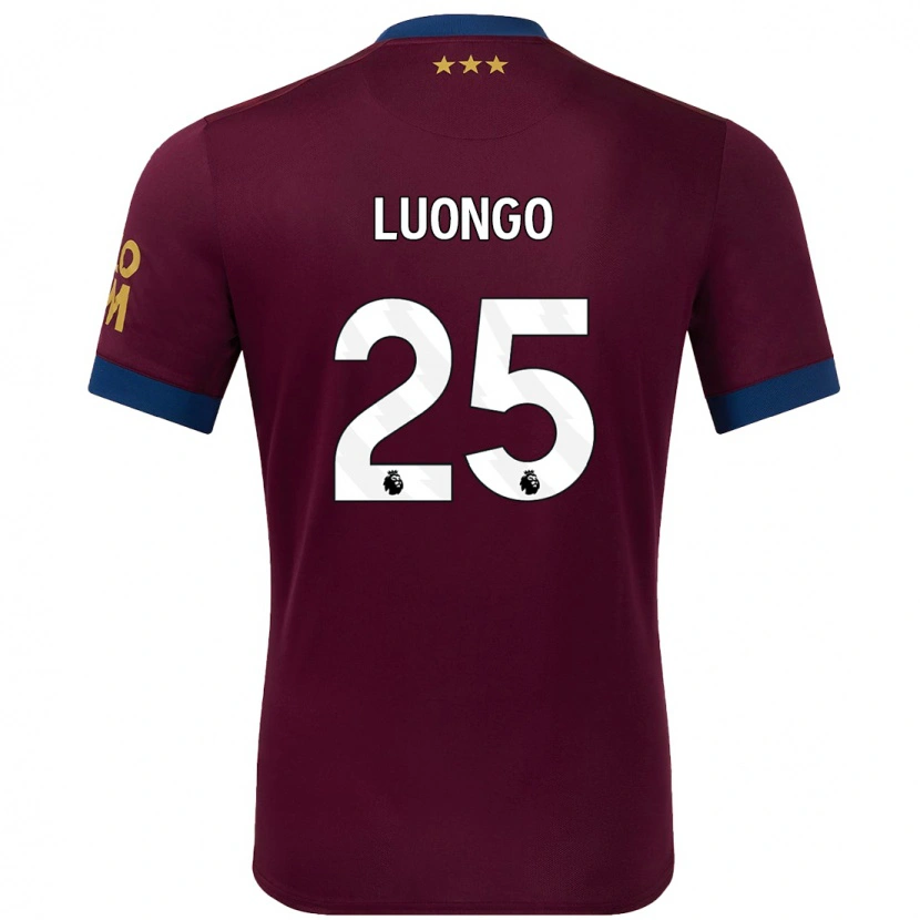 Danxen Dětské Massimo Luongo #25 Hnědý Daleko Hráčské Dresy 2024/25 Dres