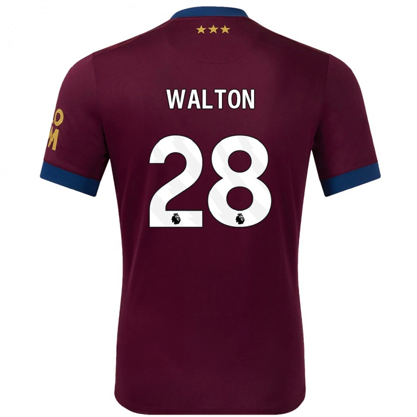 Danxen Dětské Christian Walton #28 Hnědý Daleko Hráčské Dresy 2024/25 Dres