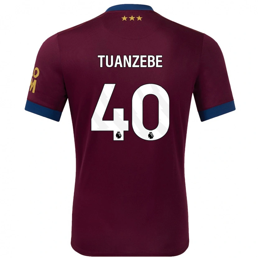 Danxen Dětské Axel Tuanzebe #40 Hnědý Daleko Hráčské Dresy 2024/25 Dres