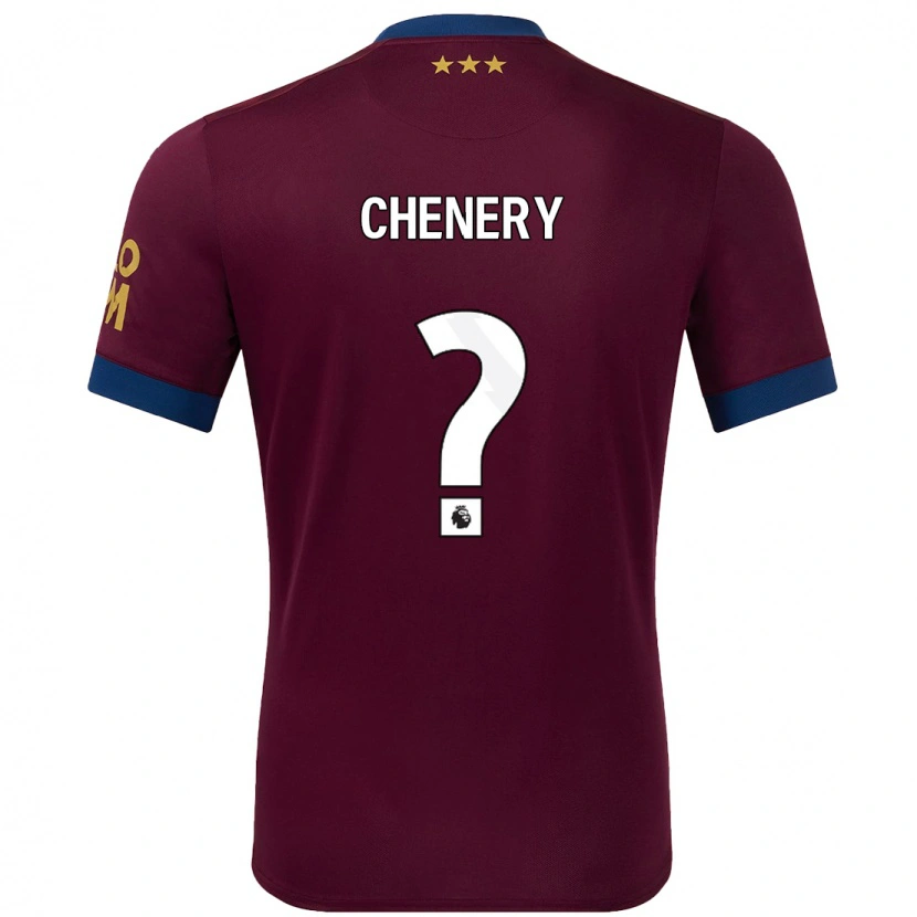 Danxen Dětské George Chenery #0 Hnědý Daleko Hráčské Dresy 2024/25 Dres