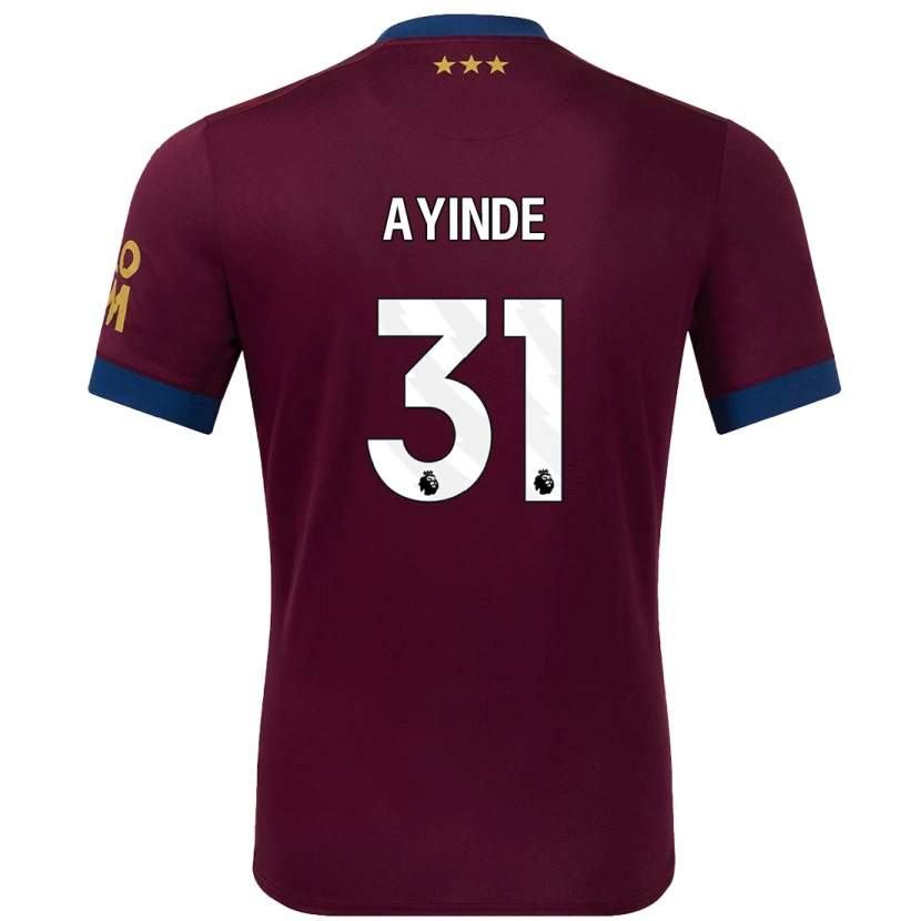 Danxen Dětské Leon Ayinde #31 Hnědý Daleko Hráčské Dresy 2024/25 Dres